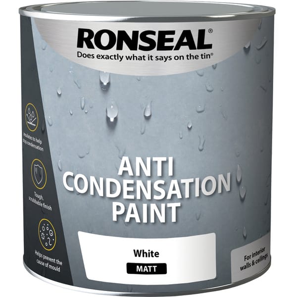 Ronseal Anti Condensation Paint White Matt - 2.5 Litres - Ronseal
