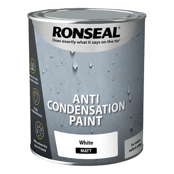 Ronseal Anti Condensation Paint White Matt - All Sizes - Ronseal