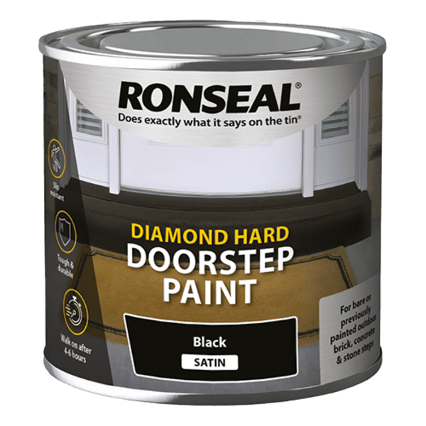Ronseal Diamond Hard Doorstep Piant Black - 250ml - Ronseal