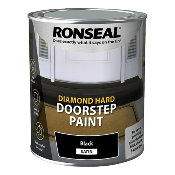 Ronseal Diamond Hard Doorstep Piant Black - 750ml - Ronseal