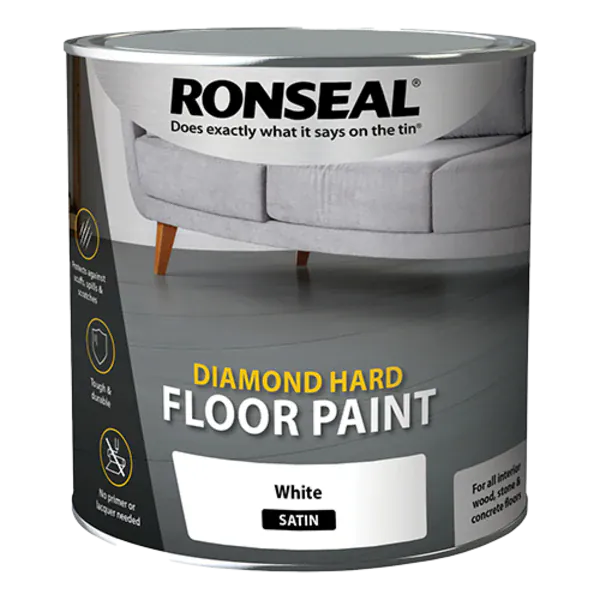 Ronseal Diamond Hard Floor Paint 2.5 Litres - All Colours - Ronseal