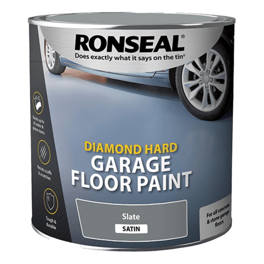 Ronseal Diamond Hard Garage Floor Paint 2.5 Litres - Slate - Ronseal