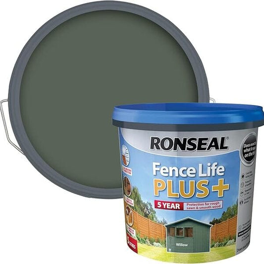 Ronseal Fence Life Plus+ 5 Litres - Willow - Ronseal