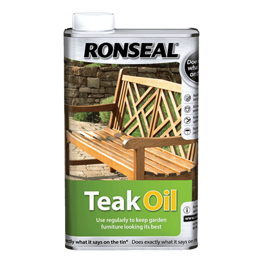 Ronseal Garden Furniture Teak Oil Can - 500ml - Ronseal