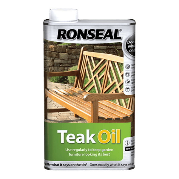 Ronseal Garden Furniture Teak Oil Can - Ronseal