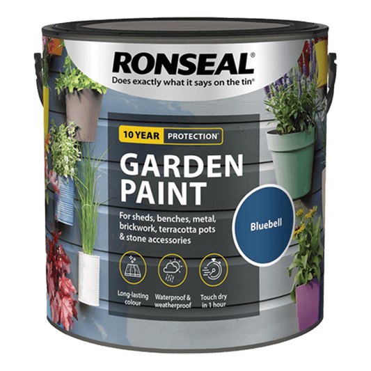 Ronseal Garden Paint 2.5 Litres - Bluebell - Ronseal