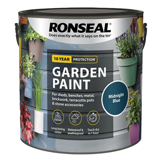 Ronseal Garden Paint 2.5 Litres - Midnight Blue - Ronseal