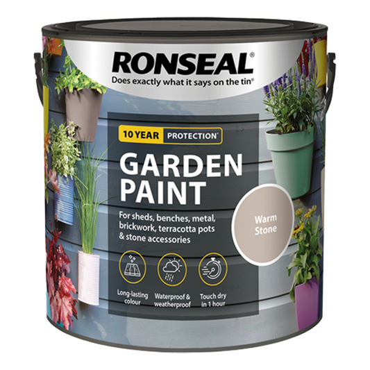 Ronseal Garden Paint 2.5 Litres - Warm Stone - Ronseal