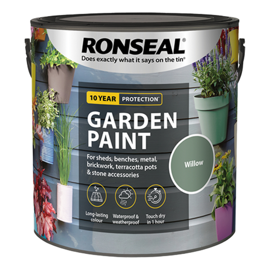 Ronseal Garden Paint 2.5 Litres - Willow - Ronseal