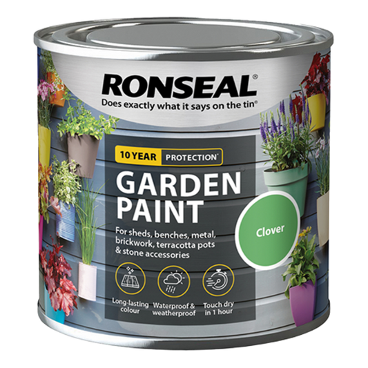 Ronseal Garden Paint 250ml - Clover - Ronseal