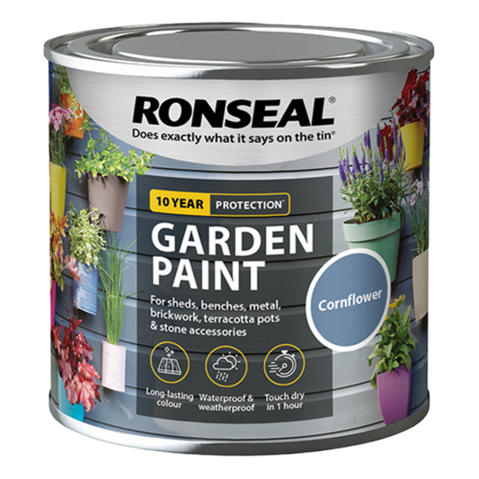 Ronseal Garden Paint 250ml - Cornflower - Ronseal