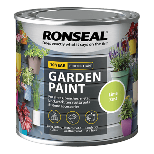 Ronseal Garden Paint 250ml - Lime Zest - Ronseal