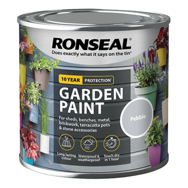 Ronseal Garden Paint 250ml - Pebble - Ronseal