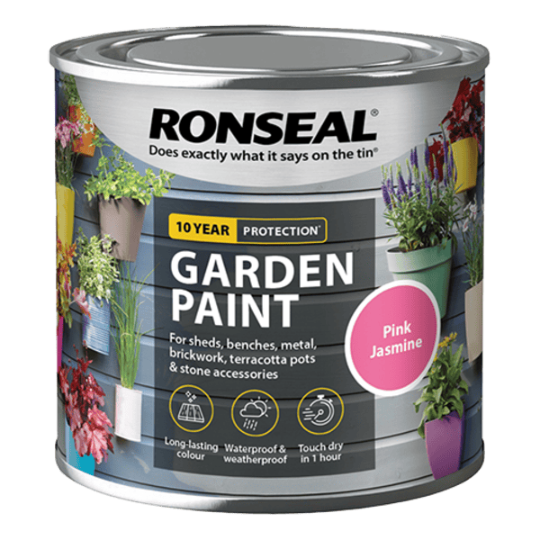 Ronseal Garden Paint 250ml - Pink Jasmine - Ronseal