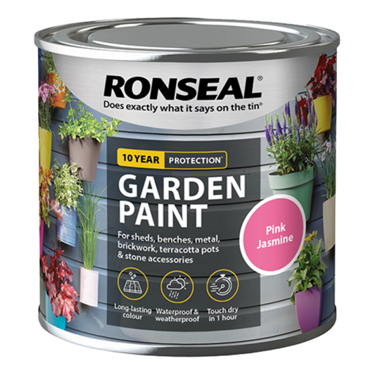 Ronseal Garden Paint 250ml - Pink Jasmine - Ronseal