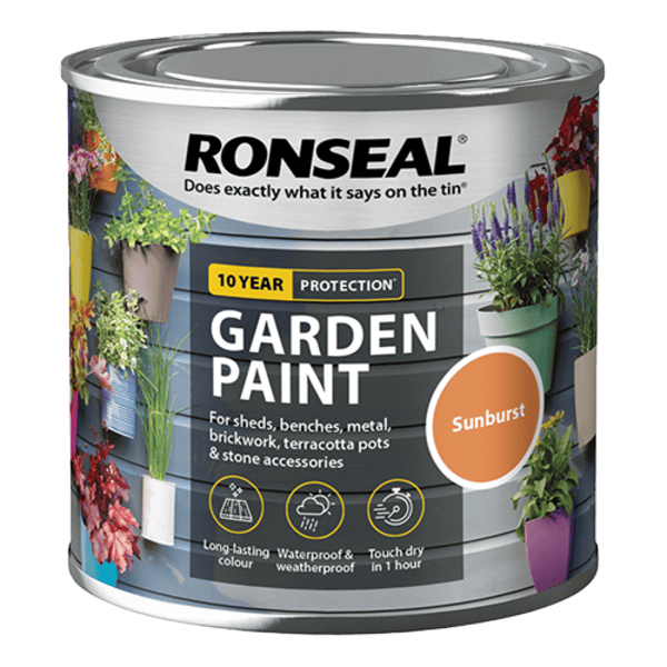 Ronseal Garden Paint 250ml - Sunburst - Ronseal