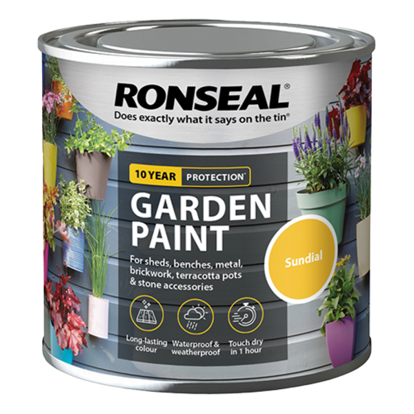 Ronseal Garden Paint 250ml - Sundial - Ronseal