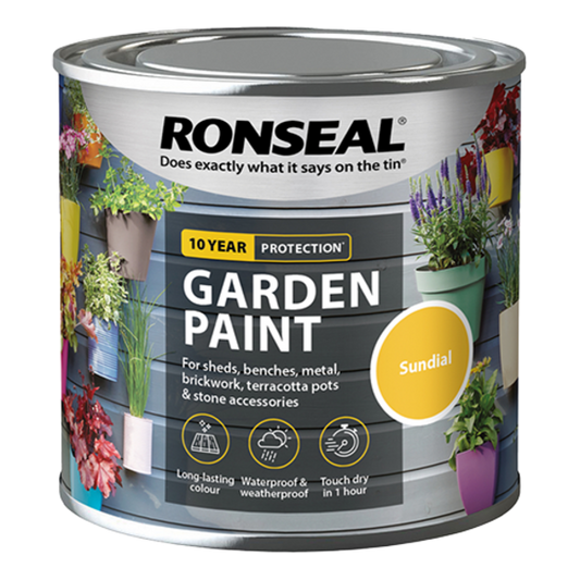 Ronseal Garden Paint 250ml - Sundial - Ronseal