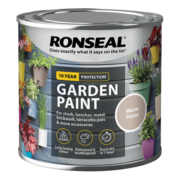Ronseal Garden Paint 250ml - Warm Stone - Ronseal