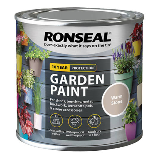 Ronseal Garden Paint 250ml - Warm Stone - Ronseal