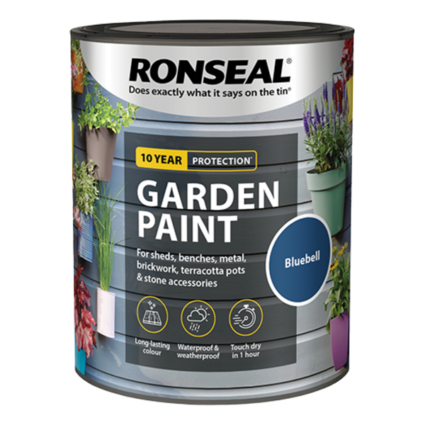 Ronseal Garden Paint 750ml - Bluebell - Ronseal