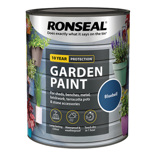 Ronseal Garden Paint 750ml - Bluebell - Ronseal