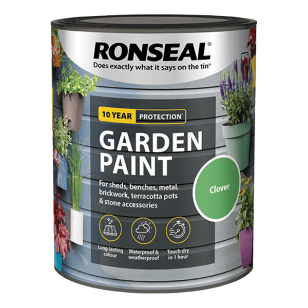 Ronseal Garden Paint 750ml - Clover - Ronseal