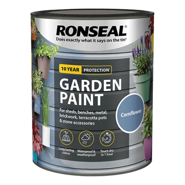 Ronseal Garden Paint 750ml - Cornflower - Ronseal