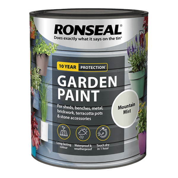 Ronseal Garden Paint 750ml - Mountain Mist - Ronseal