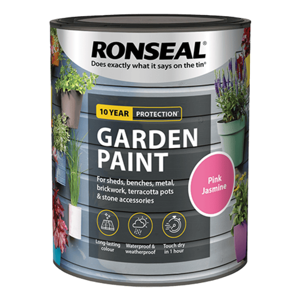 Ronseal Garden Paint 750ml - Pink Jasmine - Ronseal