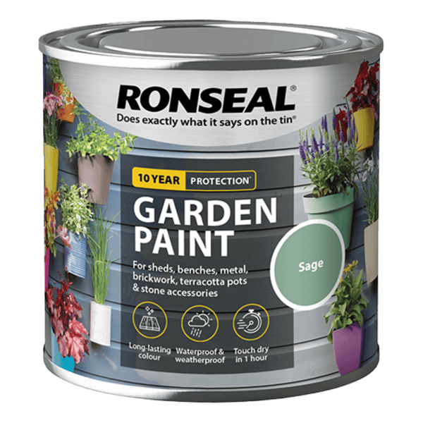 Ronseal Garden Paint 750ml - Sage - Ronseal