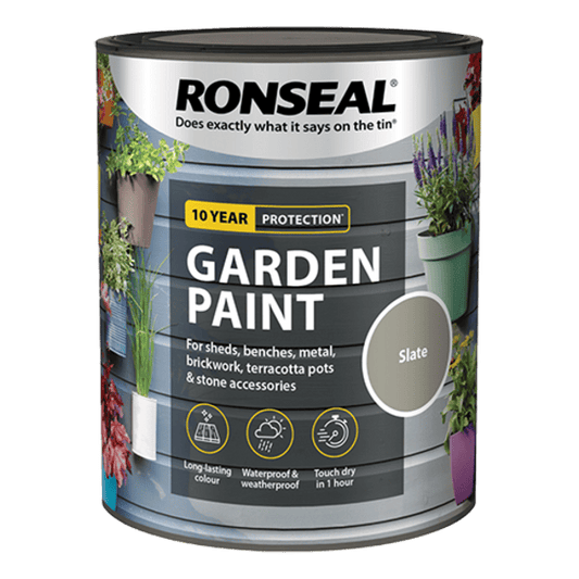 Ronseal Garden Paint 750ml - Slate - Ronseal