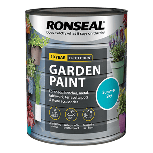 Ronseal Garden Paint 750ml - Summer Sky - Ronseal
