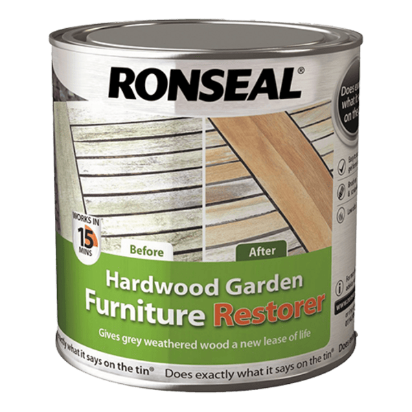 Ronseal Hardwood Garden Furniture Restorer - 1 Litre - Ronseal