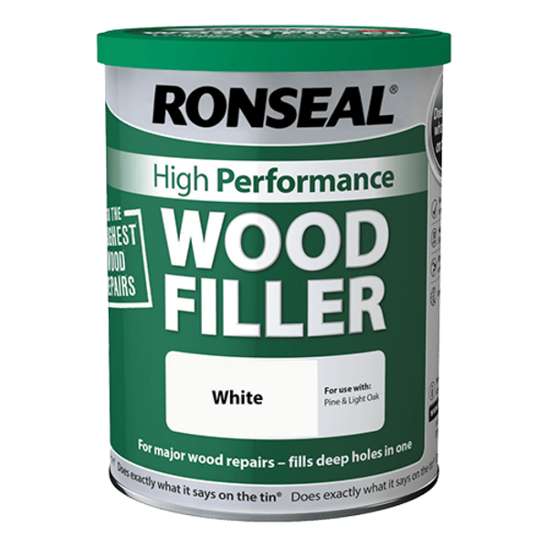 Ronseal High-Performance Wood Filler 1kg - White - Ronseal