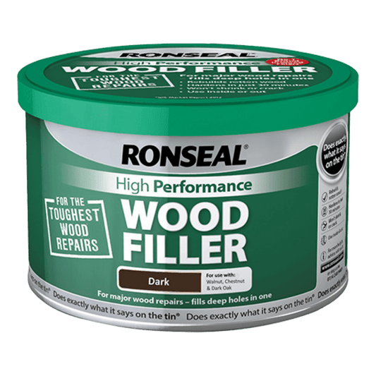 Ronseal High-Performance Wood Filler 275g - Dark - Ronseal