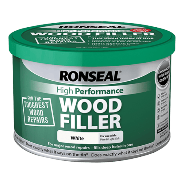 Ronseal High-Performance Wood Filler 275g - White - Ronseal