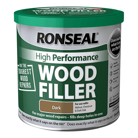 Ronseal High-Performance Wood Filler 550g - Dark - Ronseal