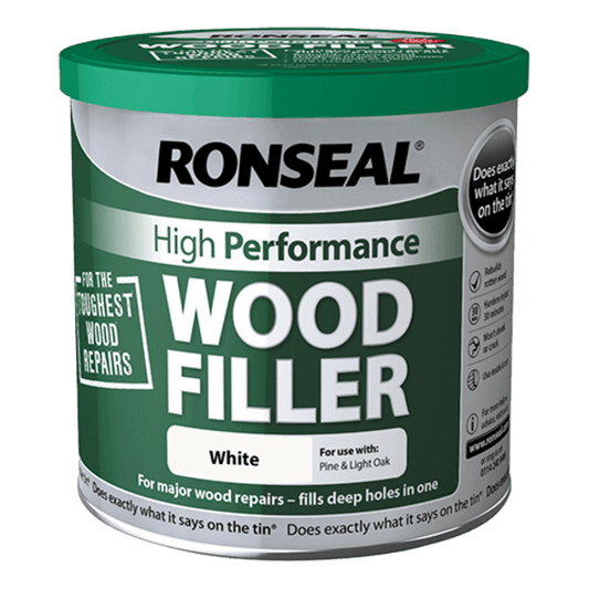 Ronseal High-Performance Wood Filler 550g - White - Ronseal