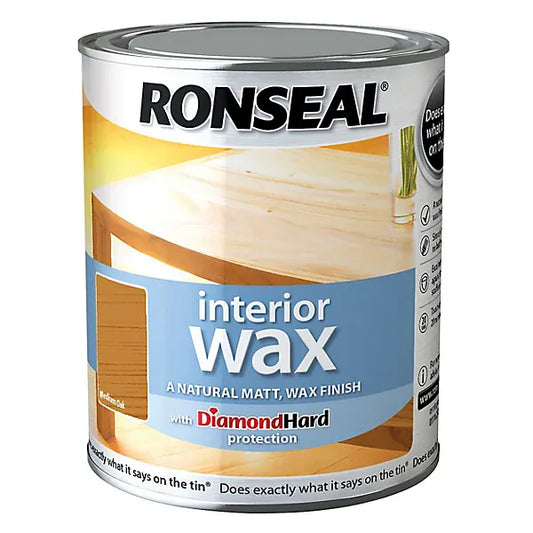 Ronseal Interior Wax 750ml - Natural - Ronseal