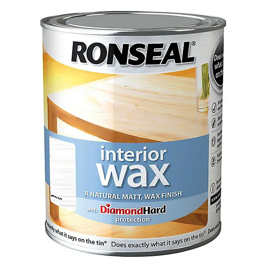Ronseal Interior Wax 750ml - White Ash - Ronseal