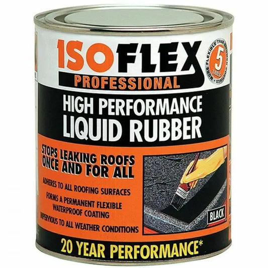 Ronseal Isoflex Liquid Rubber Black - 4.25 Litres - Ronseal