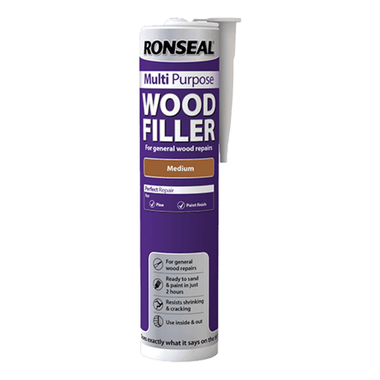 Ronseal Multipurpose Wood Filler Cartridge 310ml - Medium - Ronseal