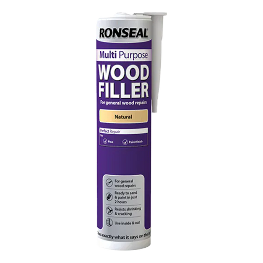 Ronseal Multipurpose Wood Filler Cartridge 310ml - All Colours - Ronseal