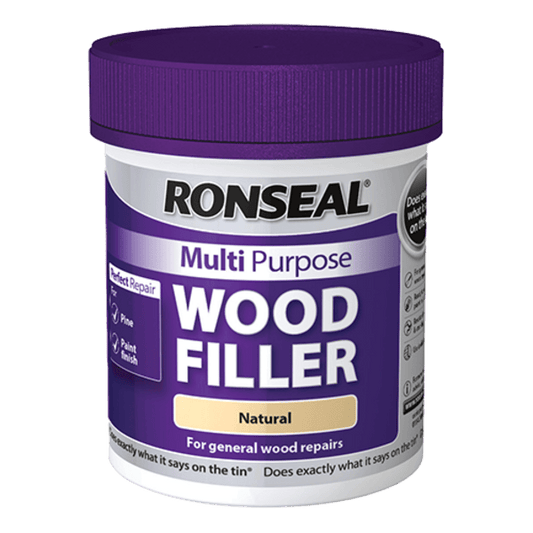 Ronseal Multipurpose Wood Filler Tub 250g - Natural - Ronseal