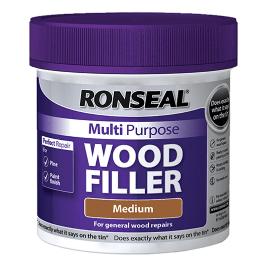 Ronseal Multipurpose Wood Filler Tub 465g - Medium - Ronseal