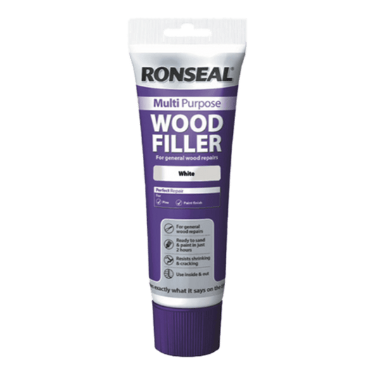 Ronseal Multipurpose Wood Filler Tube 100g - White - Ronseal