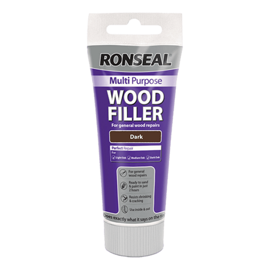Ronseal Multipurpose Wood Filler Tube 100g - Dark - Ronseal