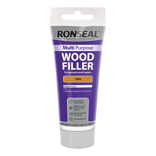 Ronseal Multipurpose Wood Filler Tube 100g - Light - Ronseal