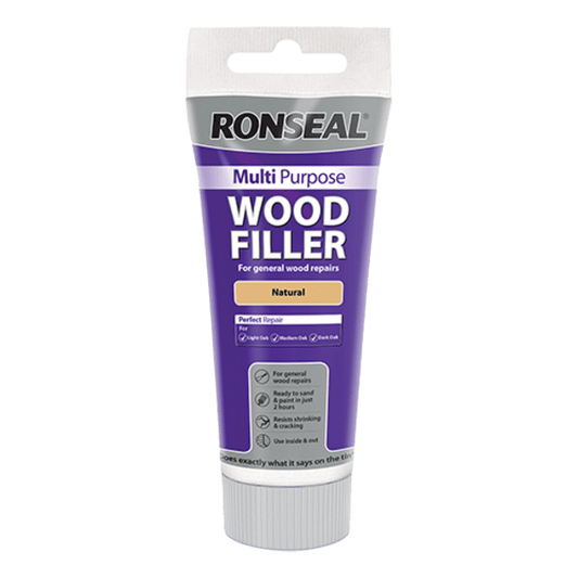 Ronseal Multipurpose Wood Filler Tube 100g - Natural - Ronseal